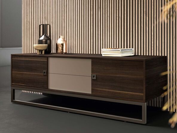 Meuble de service About Office avec tiroirs et portes coulissantes