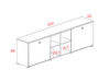 Armoire avec portes coulissantes Cubic