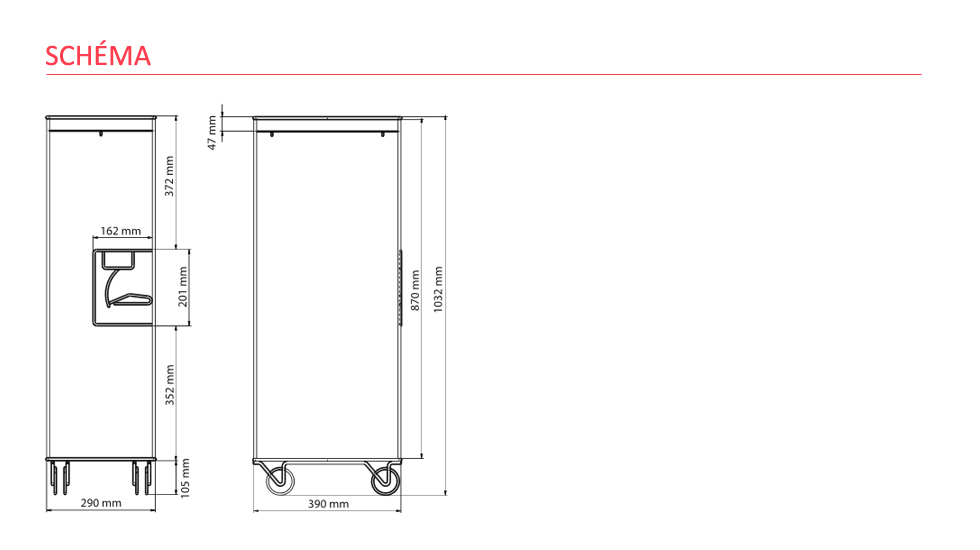 Caisson Bordbar Outline