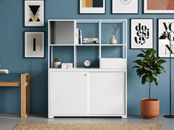 Armoire coulissante Alliance avec bibliothèque 