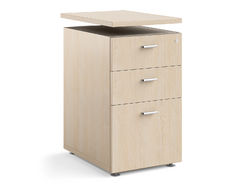 Caisson hauteur bureau mélaminé Columbia
