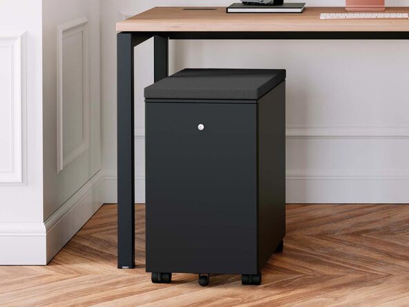 Caisson mobile métallique 1 tiroir SLIM sans poignées Columbia