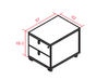 Caisson mobile XS 2 tiroirs Acazi 