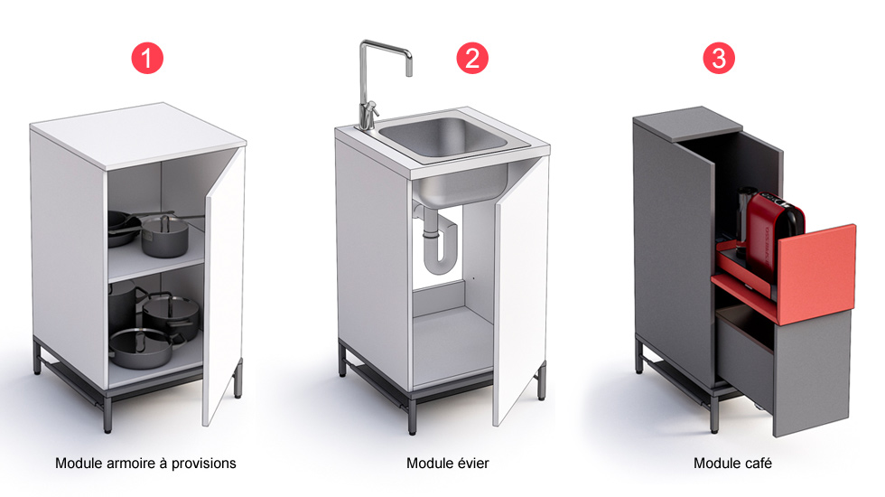 Cuisine compact Dontaga à composer