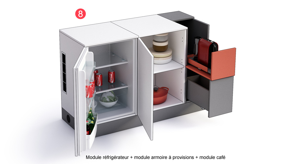 Cuisine compact Dontaga à composer
