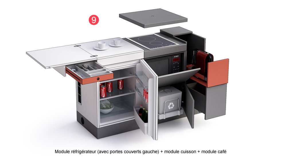 Cuisine compact Dontaga à composer