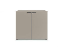 Armoire basse portes battantes Denomics L80/100 H79 P46