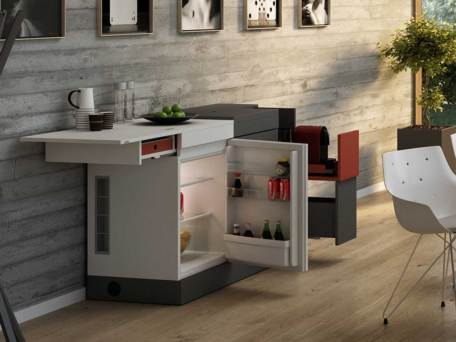 Meuble café Dontaga | meuble café pratique espace detente