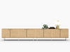 Meuble de service Cadi en placage bois L203 cm