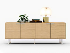 Meuble de service Cadi en placage bois L203 cm