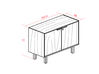Meuble de service Cadi L103 cm