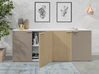 Ensemble de 2 armoires basses portes battantes mélaminé ABA