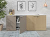 Ensemble de 2 armoires basses portes battantes mélaminé ABA