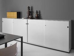 Armoire mi-haute portes coulissantes Primo