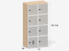 8 casiers de rangement Organiz Grid