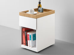 Caisson mobile métallique 1 tiroir sur roulettes Peddy