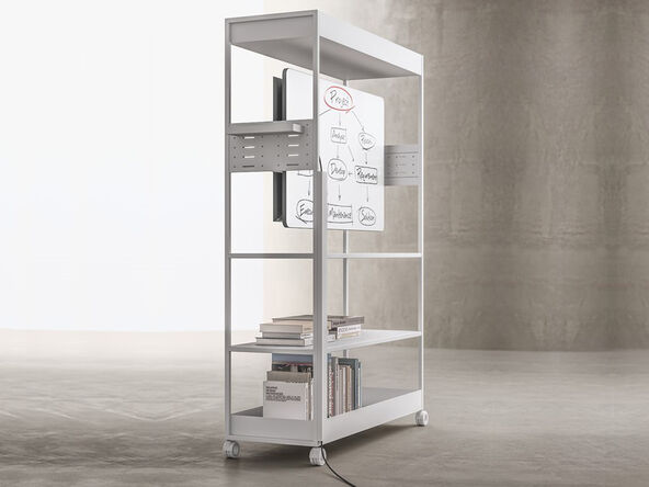 Bibliothèque sur roulettes Mobile Wall