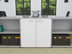 Armoire basse portes battantes ETNER L86 H89