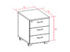 Caisson mobile 3 tiroirs Etner