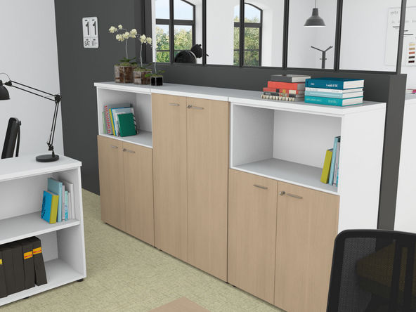 Armoire mi-haute portes battantes ETNER L86 H134