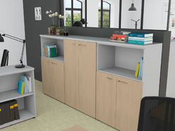 Armoire mi-haute portes battantes ETNER L86 H134
