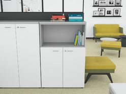 Armoire mi-haute avec niche L86 H134 Etner