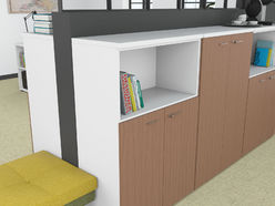 Armoire mi-haute avec niche L86 H134 Etner