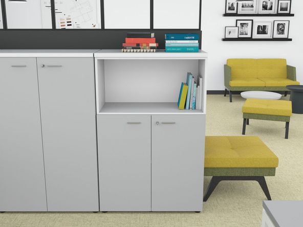 Armoire mi-haute avec niche L86 H134 Etner