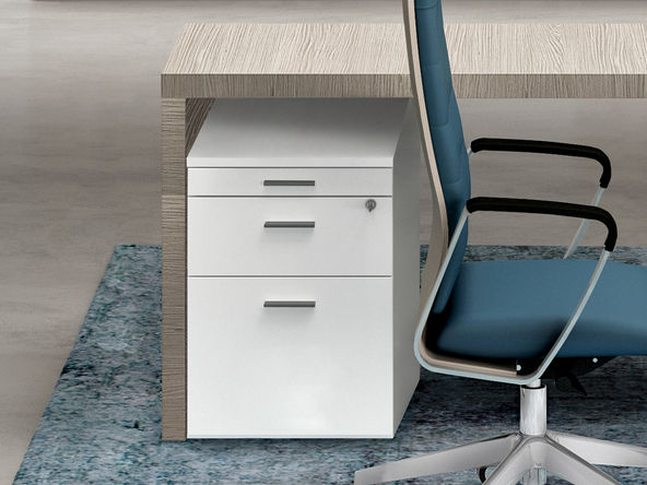 Caisson mobile 2 tiroirs avec tirette plumier