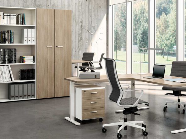 Armoire haute portes battantes Etner L86 H214