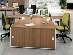 Armoire portes coulissantes hauteur bureau Etner