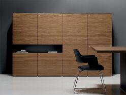 Armoire de direction mi-haute 4 sections Cubo