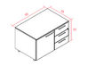 Meuble de service Frezza L90 H55