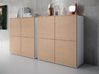 Armoire mi-haute Madia 4 portes L120 H125