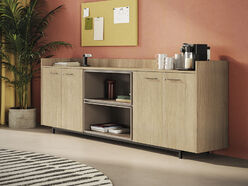 Meuble de service en mélaminé Frezza L274 H100