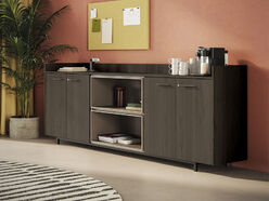 Meuble de service en mélaminé Frezza L274 H100