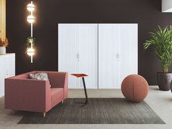 Armoire haute à rideaux Cortina H198 L100/120