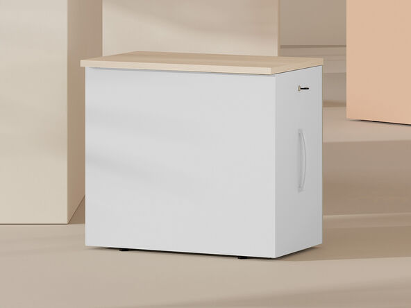 Caisson métallique extractible hauteur bureau Tower