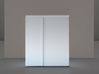 Armoire mi-haute portes battantes asymétriques Sixton