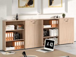Armoire mi-haute portes battantes Exmob