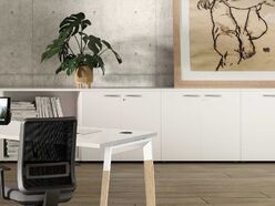 Armoire basse Exmob portes battantes