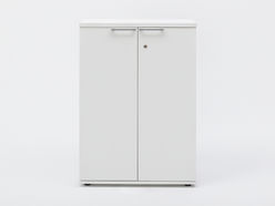 Armoire mi-haute H113 portes battantes MDD