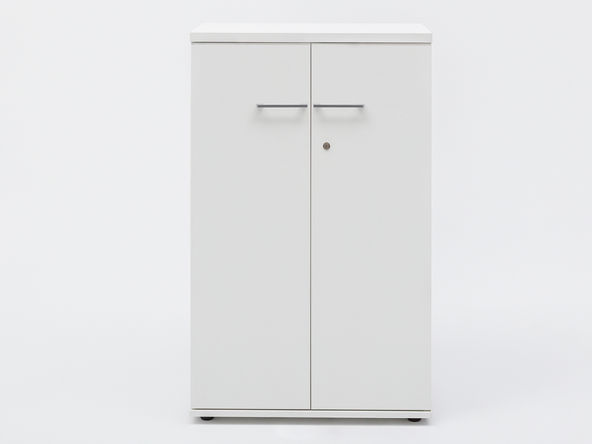 Armoire mi-haute H148 portes battantes MDD