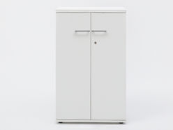 Armoire mi-haute H148 portes battantes MDD