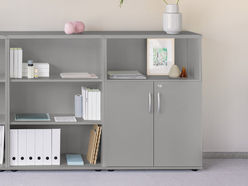 Armoire mi-haute avec niche MDD L80 H113/148