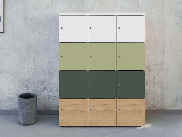 12 casiers de rangement MDD