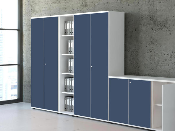 Armoire haute MDD L80 H184 porte en stratifié