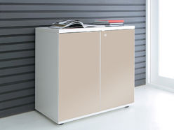 Armoire basse / mi-haute MDD L80 H78 ou H113 porte en stratifié