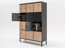 12 casiers de rangement MDD Black Edition