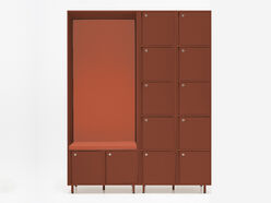 12 casiers de rangement Locker Plus avec banquette